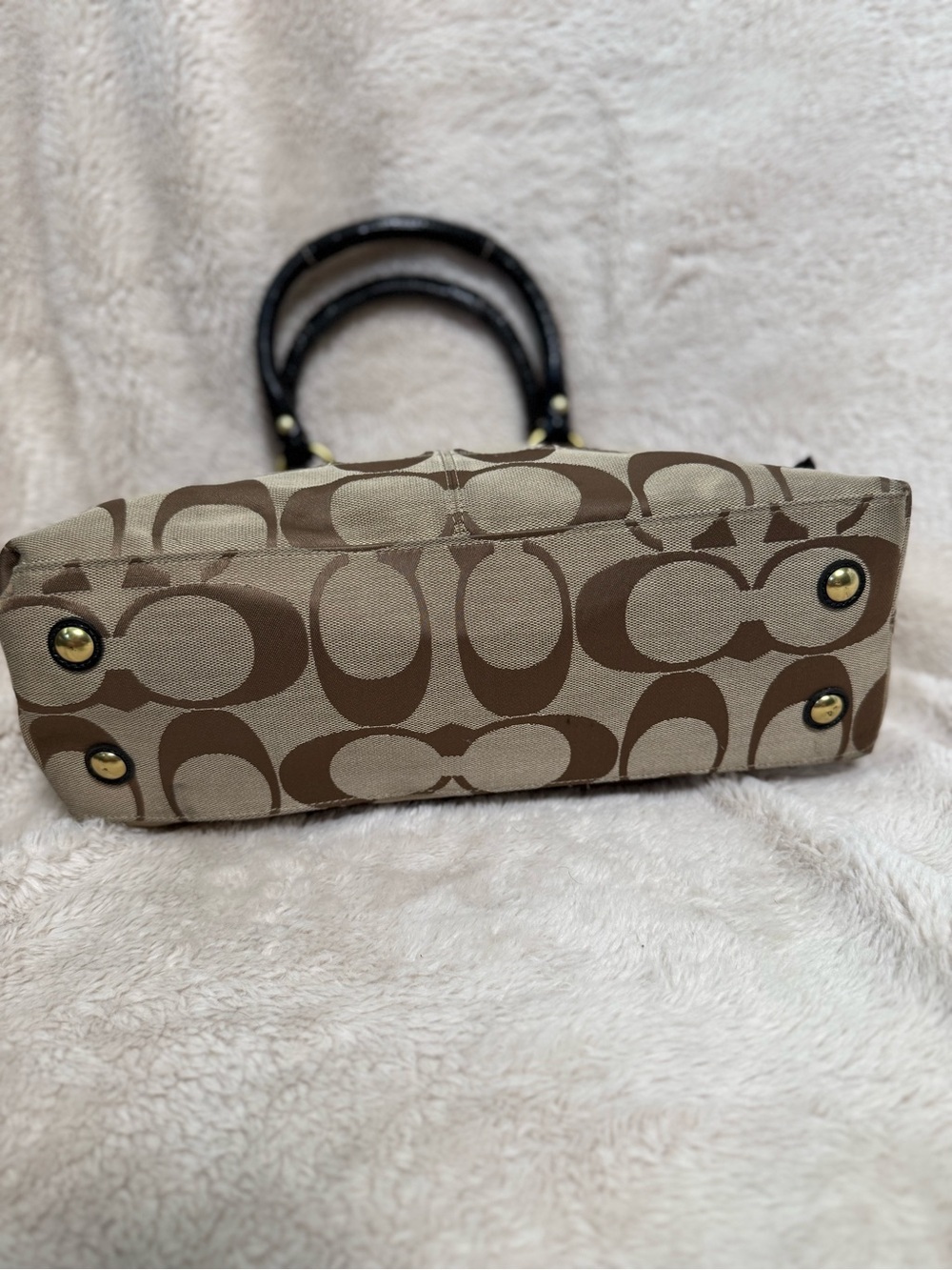 Coach Hamptons Signature Turnlock Satchel (2010) ✨ - Picture 3 of 8